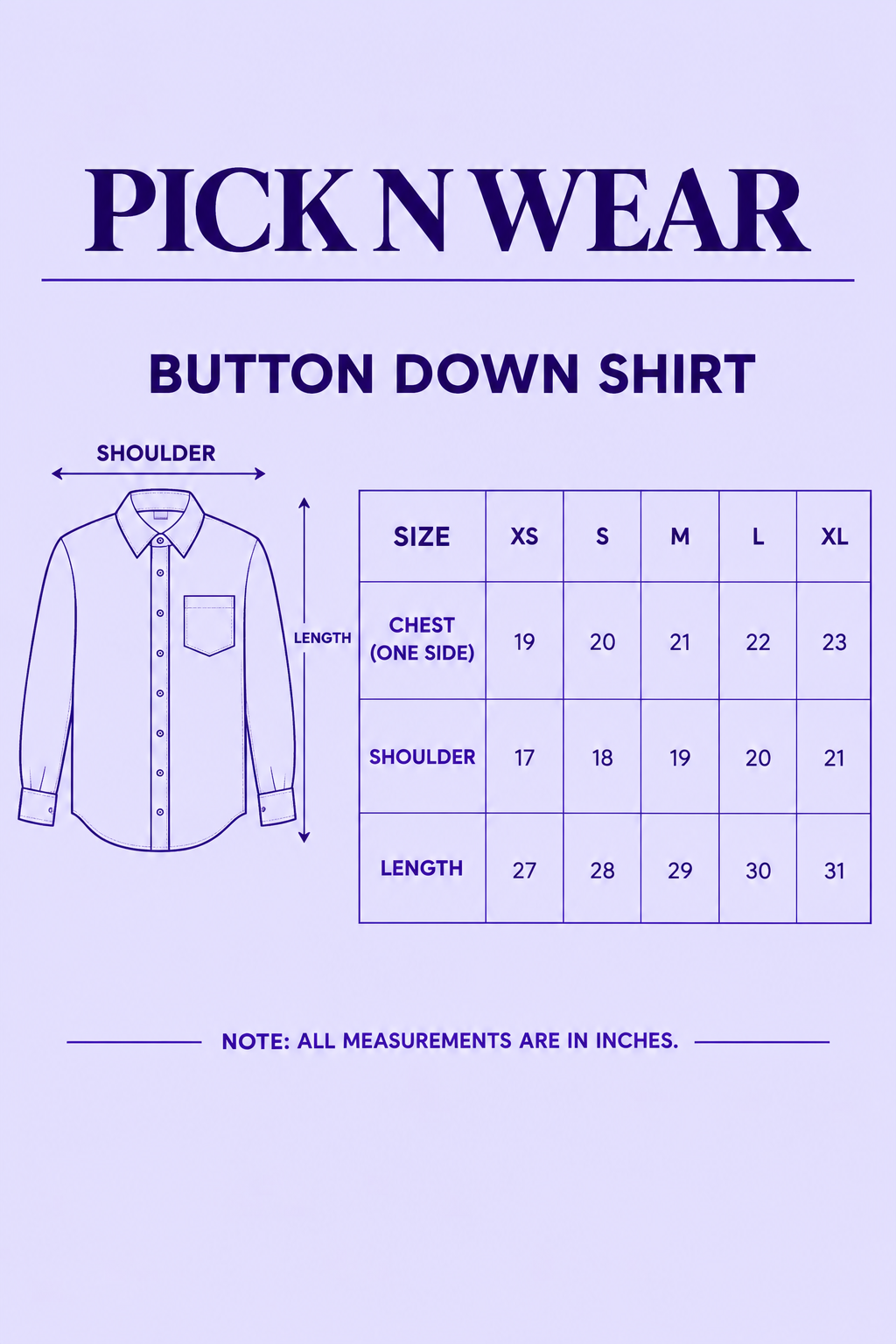 SKY BLUE BUTTON DOWN SHIRT