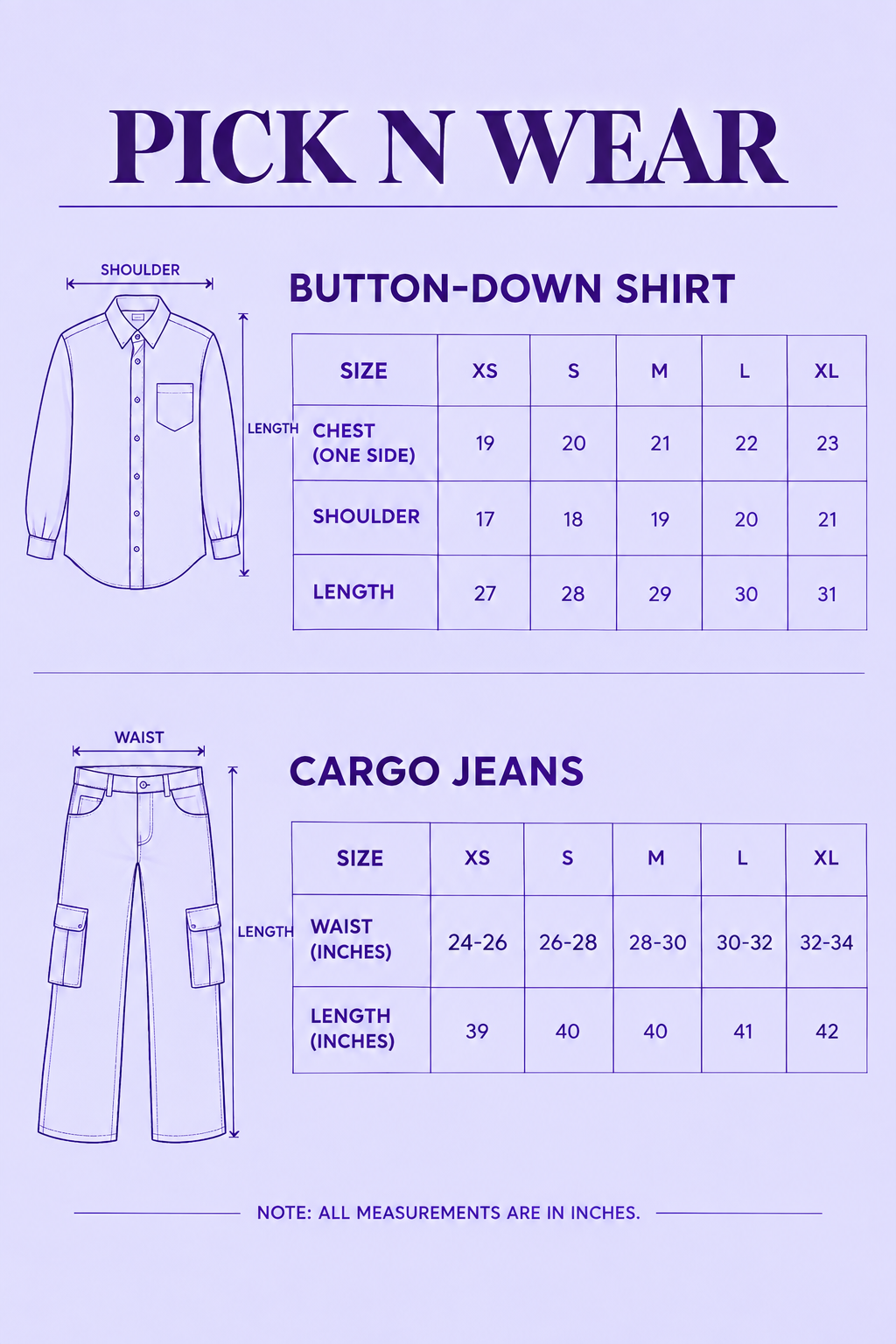 DUO SET (BLACK BUTTON DOWN SHIRT WITH ICE BLUE HIGH WAISTED CARGO DENIM JEANS)