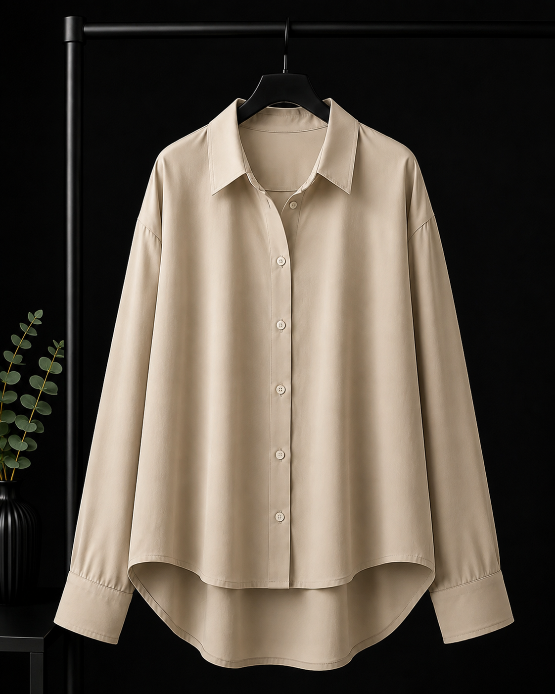BEIGE BUTTON DOWN SHIRT