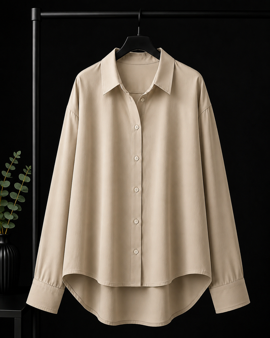 BEIGE BUTTON DOWN SHIRT