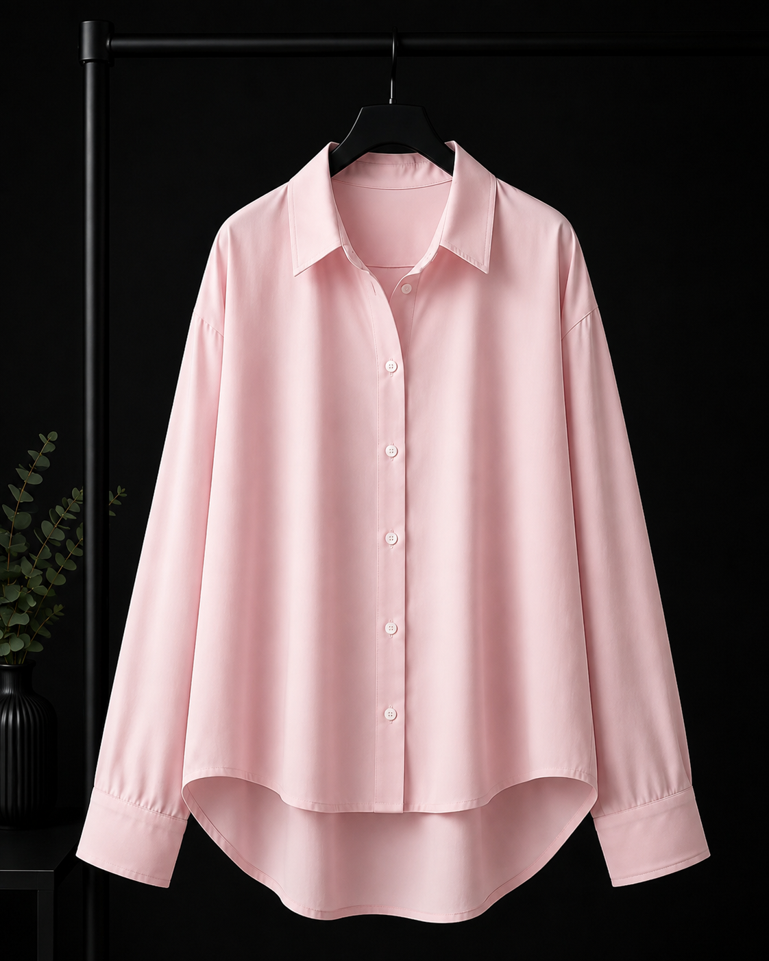 BABY PINK BUTTON DOWN SHIRT