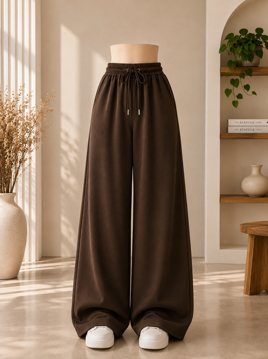 DARK BROWN FLAPPER TROUSER