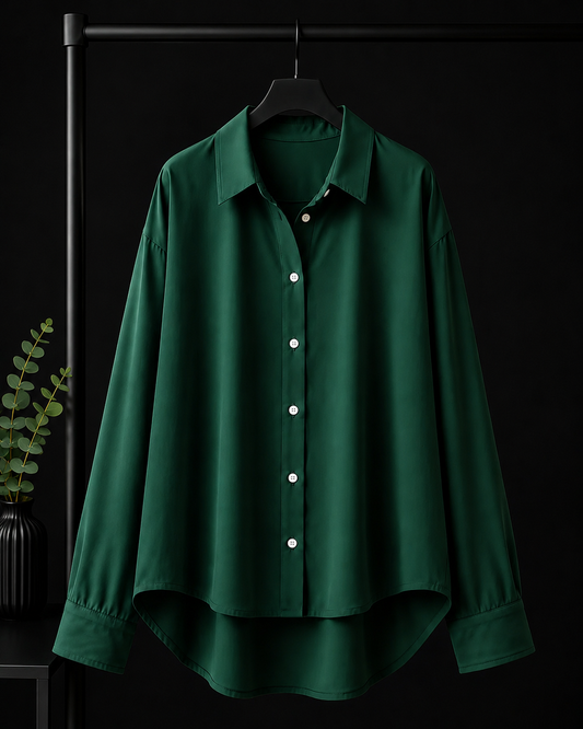 OLIVE GREEN BUTTON DOWN SHIRT