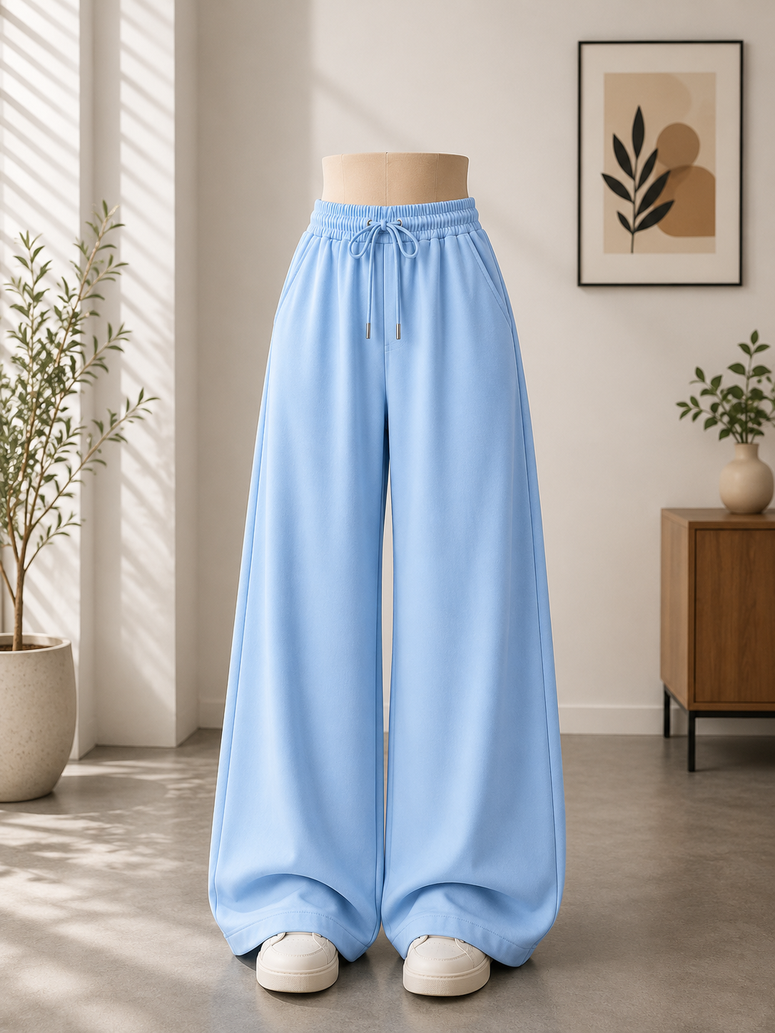 SKY BLUE FLAPPER TROUSER
