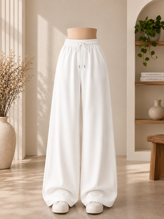 WHITE FLAPPER TROUSER