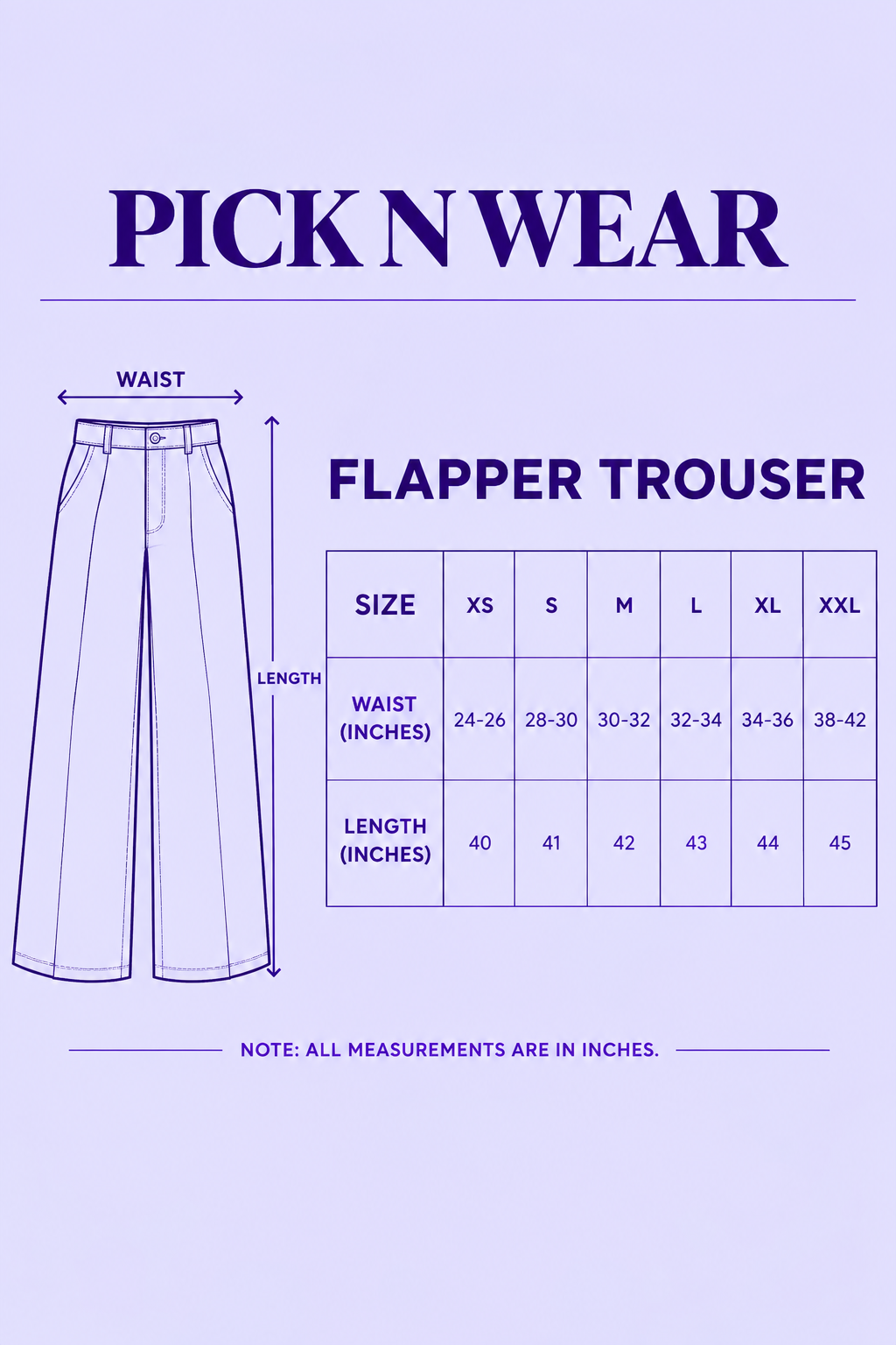 LILAC FLAPPER TROUSER