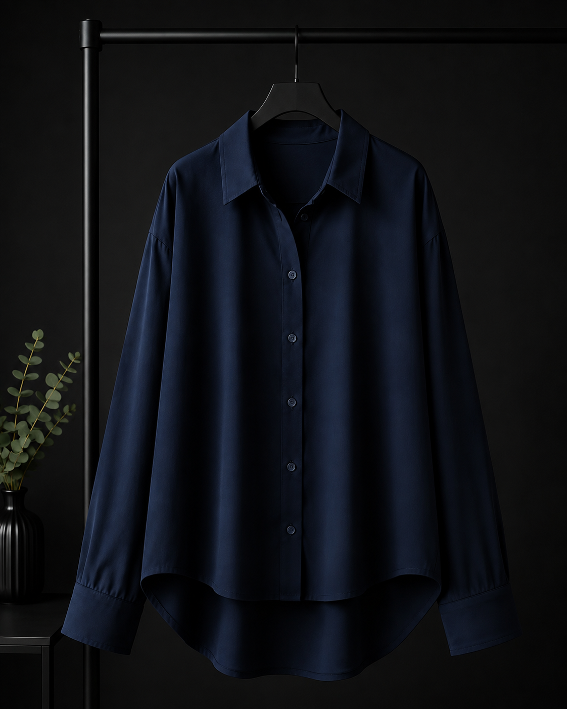 MIDNIGHT BLUE BUTTON DOWN SHIRT