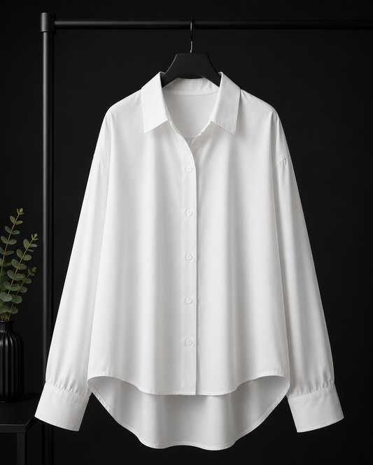 WHITE BUTTON DOWN SHIRT